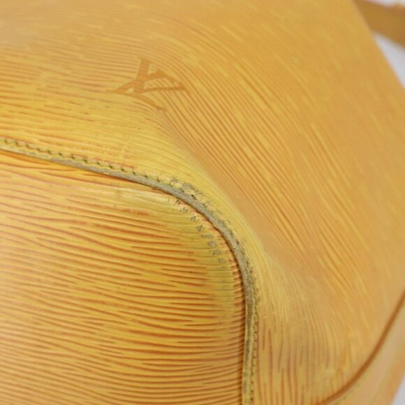 Authentic LOUIS VUITTON Epi Petit Noe Shoulder Bag Yellow M44109 LV - Picture 16 of 16